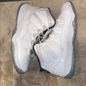 Jordan Kids White and Gray Sneakers